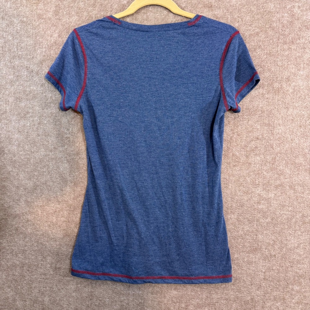 NFL Team Apparel Houston Texans T-Shirt Womens Small Blue V-Neck Sporty Gameday - Picture 6 of 7